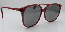 Vintage Adolfo Burgundy Oval Horn-Rimmed Sunglasses FRAMES ONLY