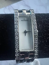 Stainless Steel Movado Esperanza Baguette (Diamond) Ladies Watch #4902460