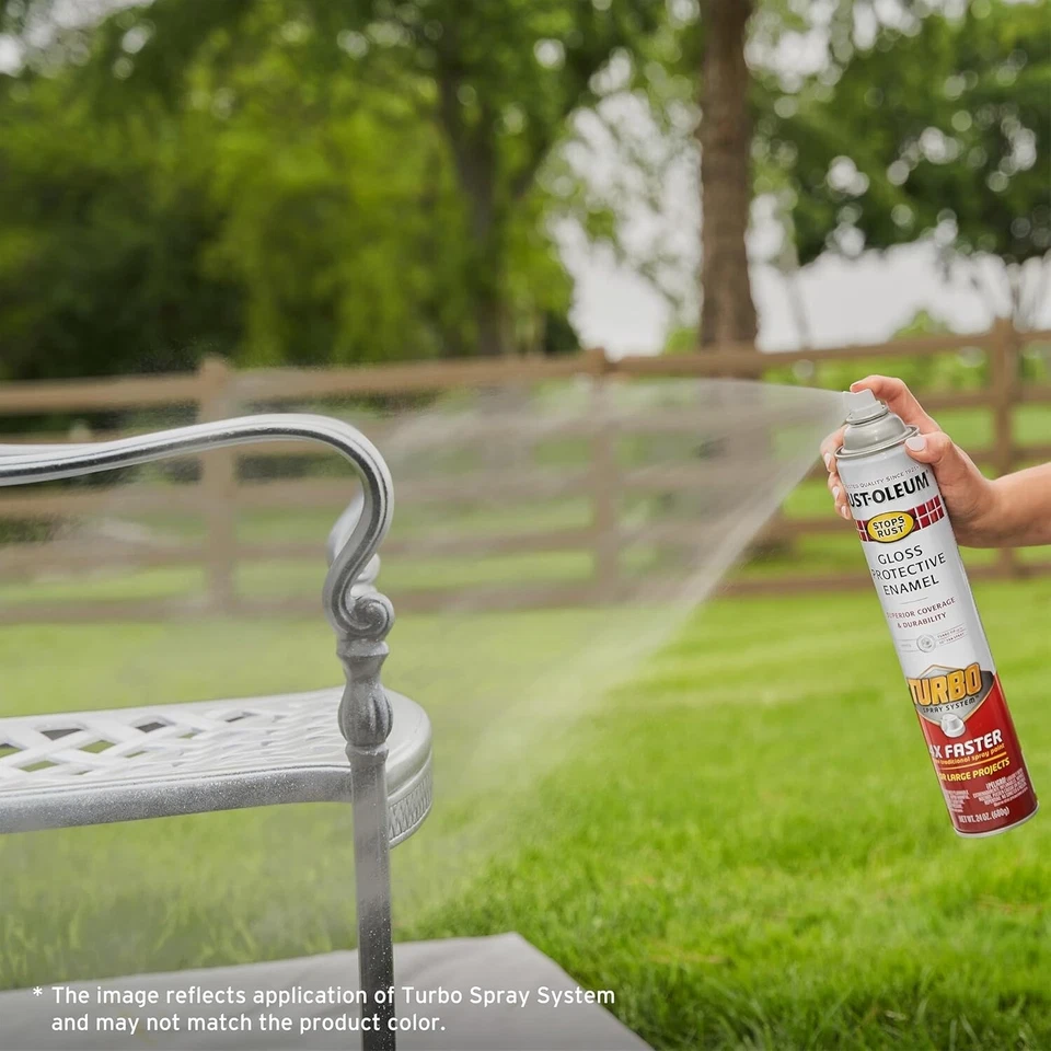 Rust-Oleum 353345 Stops Rust Turbo 24oz brilho transparente - Imagem 2 de 4