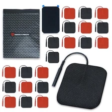 Reusable Electrode Pads for TENS PRO Unit 20 Replacement Pads with Holder, Mixed