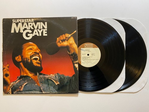 Marvin Gaye SUPERSTAR x2 LP 1979 SMI G+ Play Tested