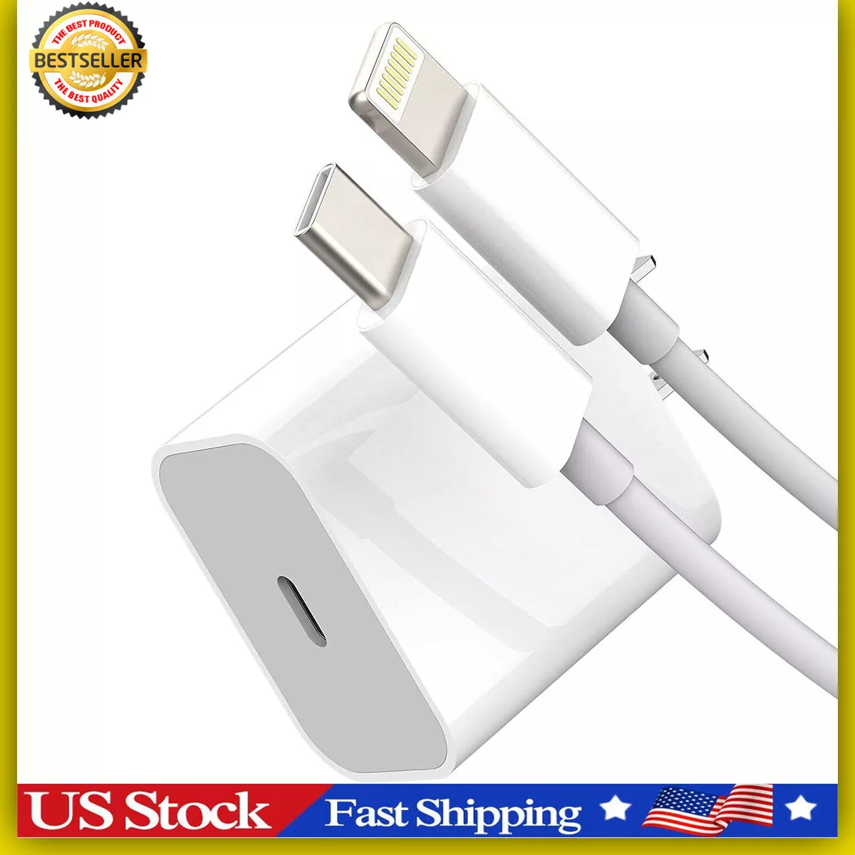 Cargador Para iPhone 13 12 Pro Max Con Cable De Carga Rapida 20W