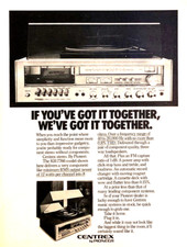 STEREO CENTRAX CON GIRADISCHI DI PIONEER—MODELLO KH 7766—ANNUNCIO STAMPA VINTAGE ANNI 70