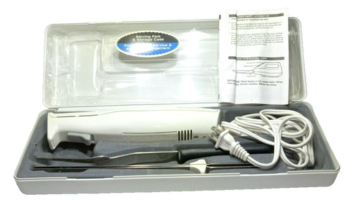 Hamilton Beach Carve 'N Set Electric Carving Knife 74200 w/ Case Fork and Manual