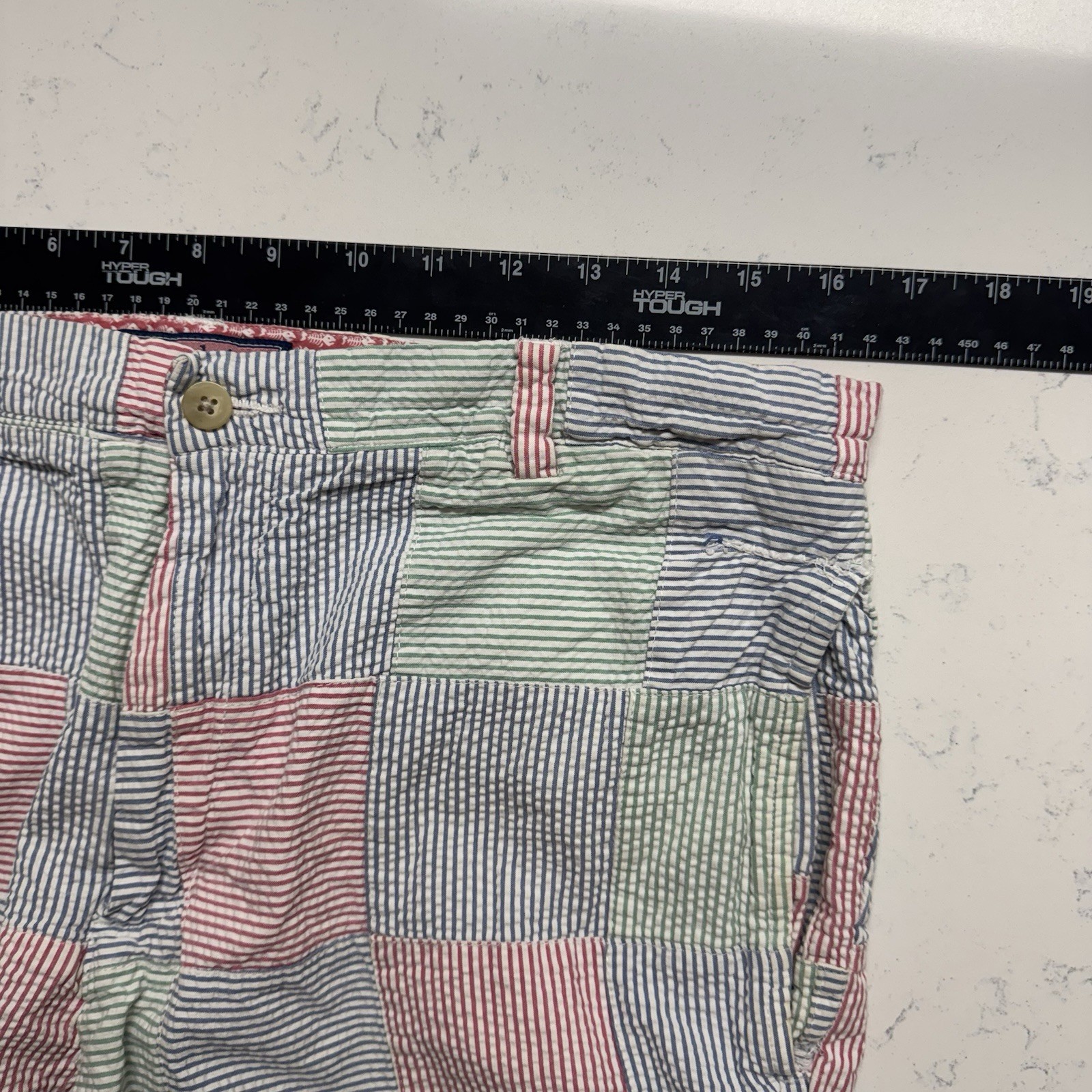 Vineyard Vines Multi Colored Patchwork Seersucker… - image 4