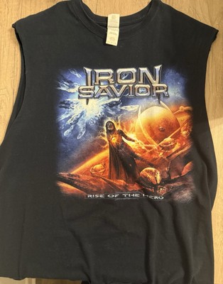 Iron Savior-Rise Of The Hero L Shirt Sleeveless Cut Sleeves