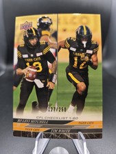 CFL 2025 UPPER DECK DELUXE  /250 BO LEVI MITCHELL TIM WHITE CHECKLIST