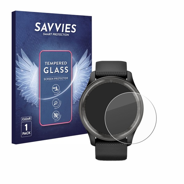 Savvies Schutzglas FüR Garmin Vivomove Trend Echt Glas Panzer Display 9H-image
