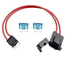 32V 16 AWG Car Fuse Holder Connector 15A, Standard ATO Blade Type Fuse Holder fo