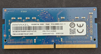 8 GB DDR4 SO-DIMM Ramaxel RMSA3260ME78HAF-2666