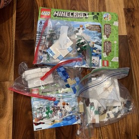 LEGO Minecraft The Snow Hideout 21120 Complete Set 327pcs Ages 8+ Box