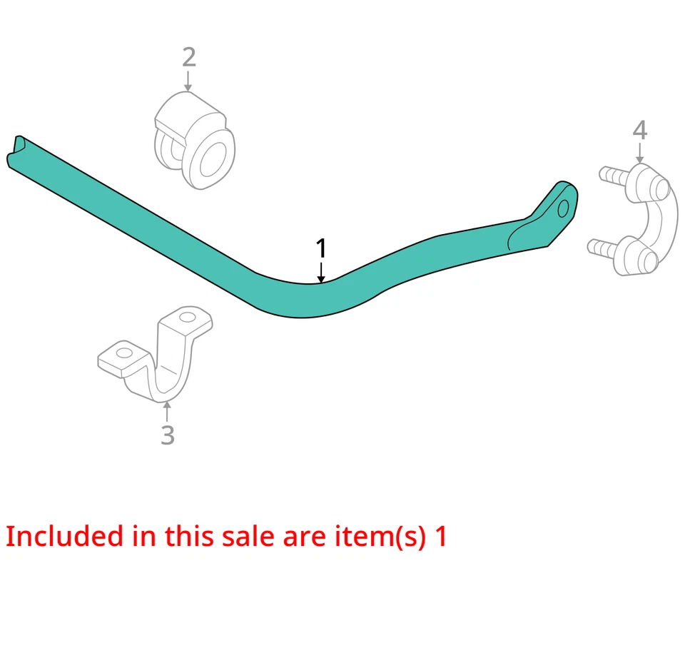 Audi S4 2007 AWD barra estabilizadora delantera fabricante de equipos originales 151 k millas - LKQ380981743 Foto 4 de 4