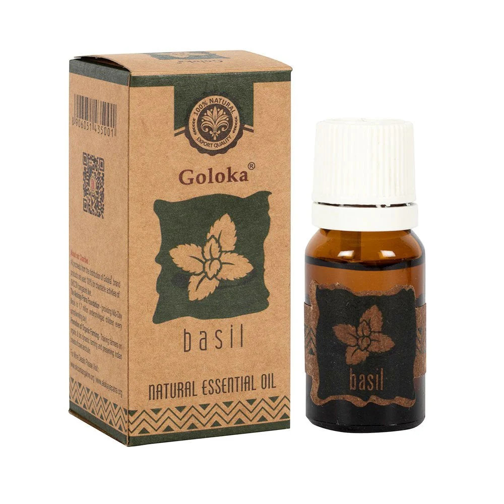 Basil Essential Oil 10ml – Focus & Mental Clarity Aromatherapy