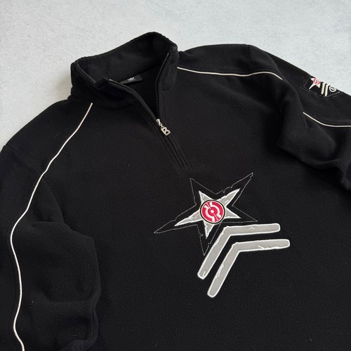 VINTAGE BOGNER SKI EMBROIDERED LOGO 1/4 ZIP FLEECE PULLOVER MENS SIZE LARGE - Picture 3 of 9