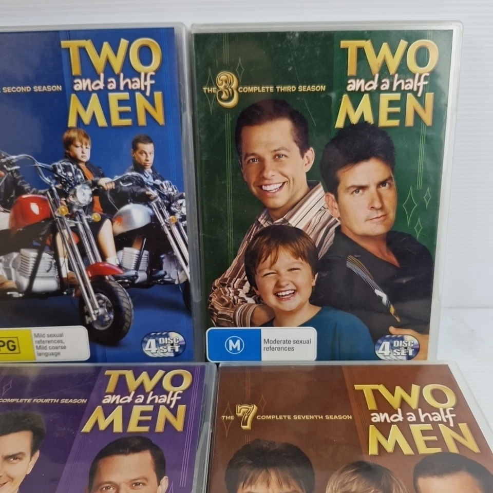 Two And A Half Men The Complete Seasons 2,3,4,7,8 17 Disc Set Dvd Region 4 - Image 3 of 4