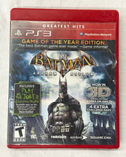 Batman Arkham Asylum GOTY Greatest Hits PS3 Game of the Year 3D Compatible