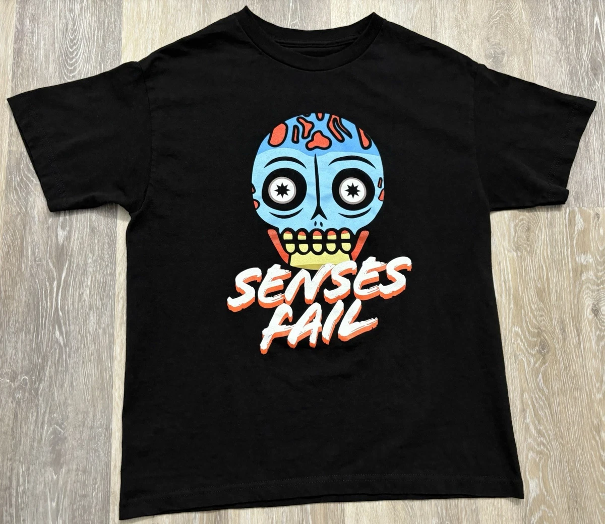 T-shirt Senses Fail - Coton Blanc Taille S à 5XL - Personnalisable - Neuf Avec étiquettes