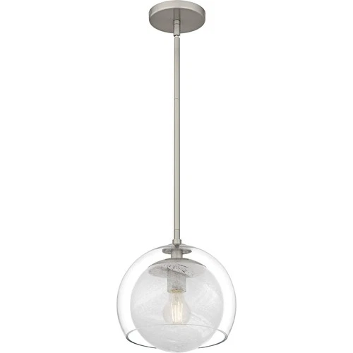 Brushed Nickel  Mini Pendant from the Eslinger Collection - Picture 4 of 6