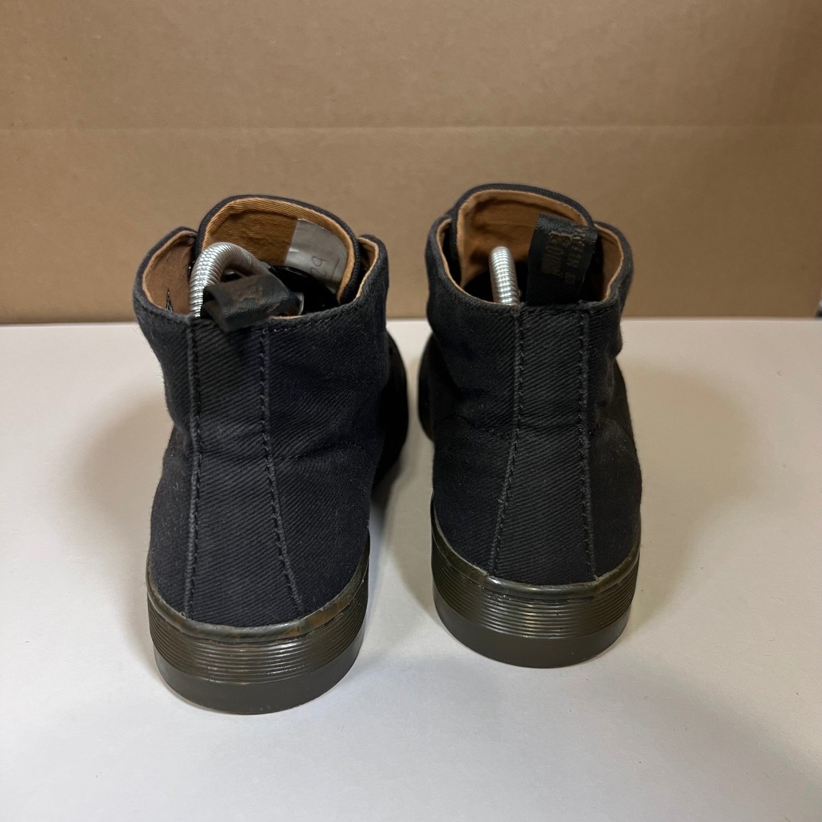 Dr. Martens Mayport Black Canvas Desert Boots Mens 9 Womens 10 Chukka Dr Martens Mens Mayport Twill Canvas Black Desert Boots  main image 3