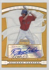 2009 Bowman Sterling Prospects Gold Refractor /50 Rey Fuentes Reymond Auto 0m8
