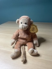 Ty Beanie Baby Bongo the Monkey 8" 20cm New MWMT Rare Tan Tail