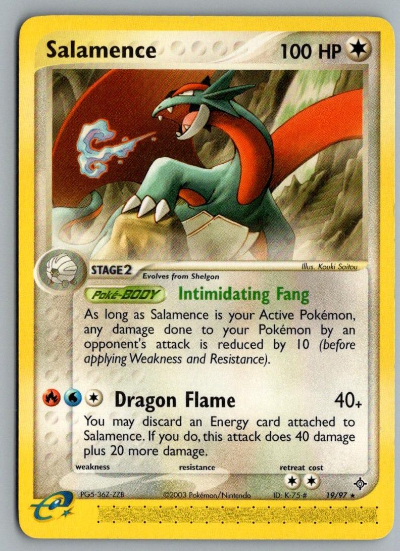 Salamence 19/97 Rare Dragon Pokemon Lightly Played