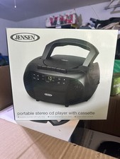 New Jensen Cd-550 Portable Stereo Cassette Recorder  Cd Player With Radio