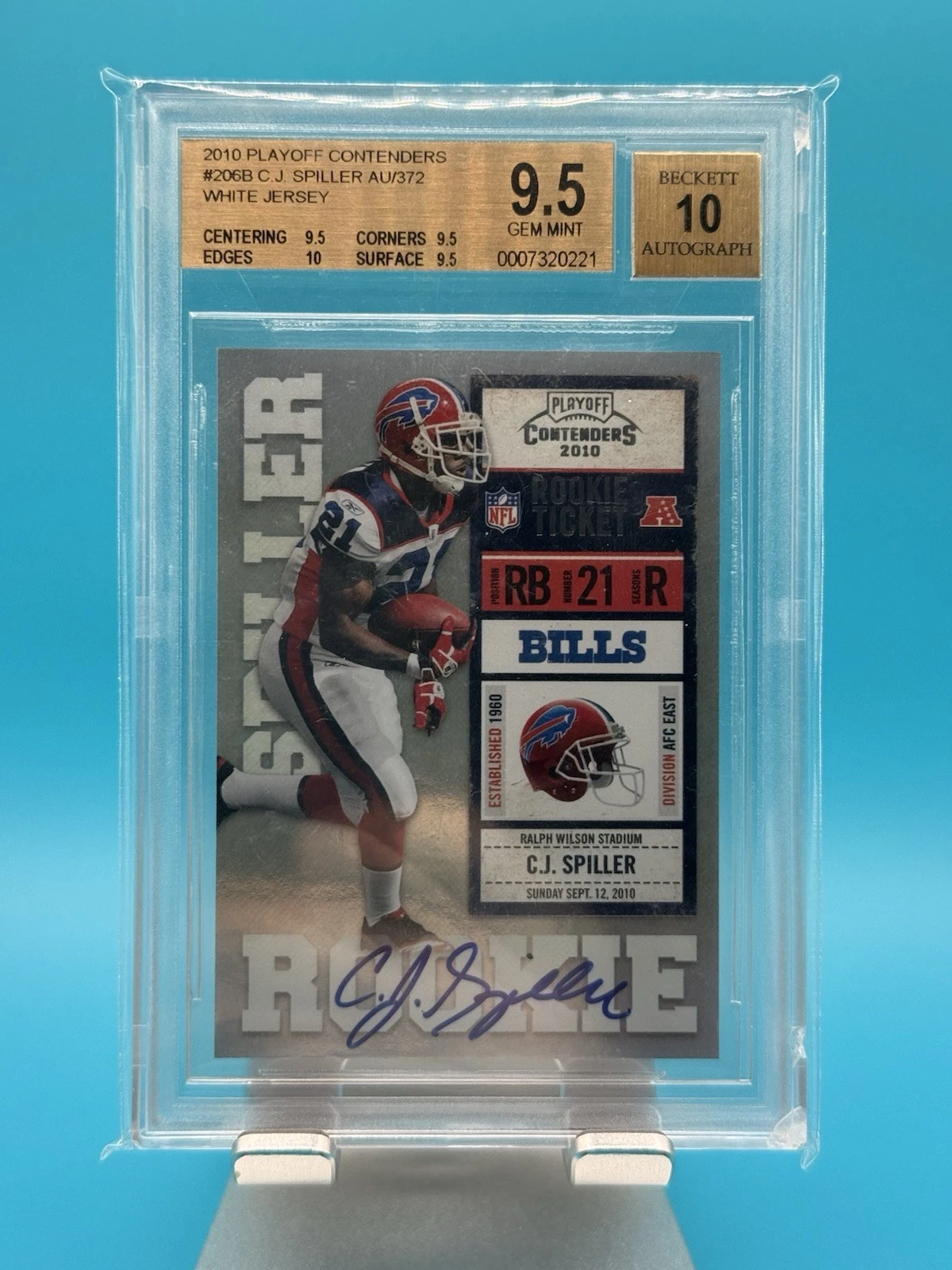 CJ Spiller Playoff Contenders #206 Autograph