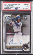 2022 BOWMAN CHROME PROSPECT AUTO #CPAMG MAIKEL GARCIA PSA 9 AUTO