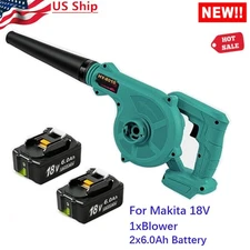 For Makita XBU05Z 2 in 1 Cordless 18V Leaf Dust Blower Vacuum W/2x 6.0Ah Battery