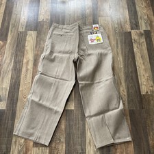 Ben Davis Gorilla Cut Light Brown Work Pants Made In USA W46 L30 Vintage 90s