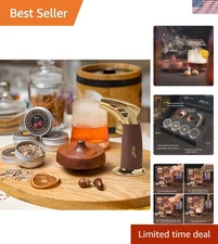 Cocktail Smoker Kit with Torch & Wood Chips - Enhance Your Home Bar Experience