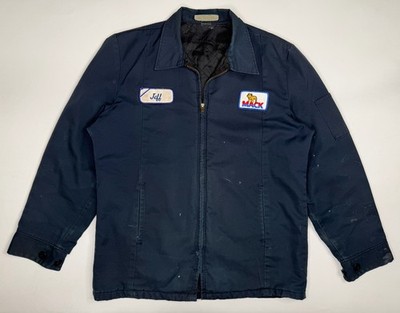 Vintage Mack Trucks Mechanic Work Jacket Red Kap Made In USA Talon Zipper | M