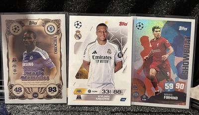 Topps Match Attax 50 Cards Lot Premium Mix Fußball / Soccer Sammlung Lot / Bulk