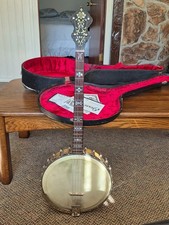Orpheum No 1 Tenor Banjo Wm. L. Lange, New York Archtop Original Hard Case