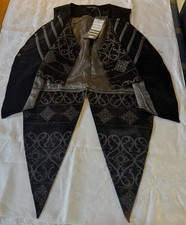 Steampunk Tailed Waistcoat /Black 2XL