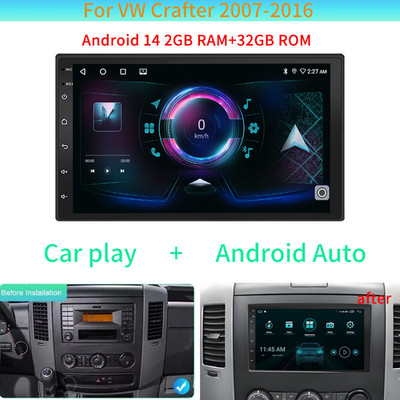 For VW Crafter 2007-2016 7'' Car Radio Android Navigation Player Multimedia GPS