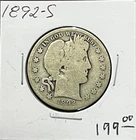 1892-S Barber Half Dollar - Nice Coin