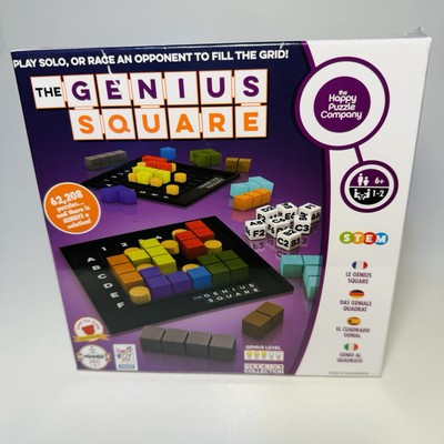 The Genius Square STEM Puzzle Game with 62000 Solutions and Dice Blocks