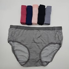 6-PK Women's Fruit of the Loom Low-Rise BRIEFS Panties 360-Stretch Size 7 LARGE