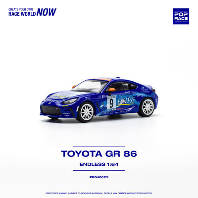 POP RACE 1/64 TOYOTA GR 85 ENDLOS PR64-25