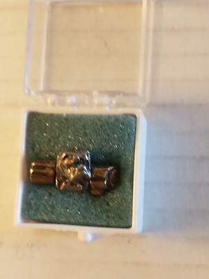Mack Truck Bulldog Lapel Hat Pin Early Pin Green eyes. New Old Stock