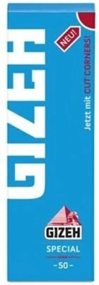 Gizeh Special Blau Zigarettenpapier pro Heft 50 Blättchen