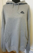 Image of Mens Original Lonsdale Hoodie Original Light Grey 113130 UK Small BNWT (B19)