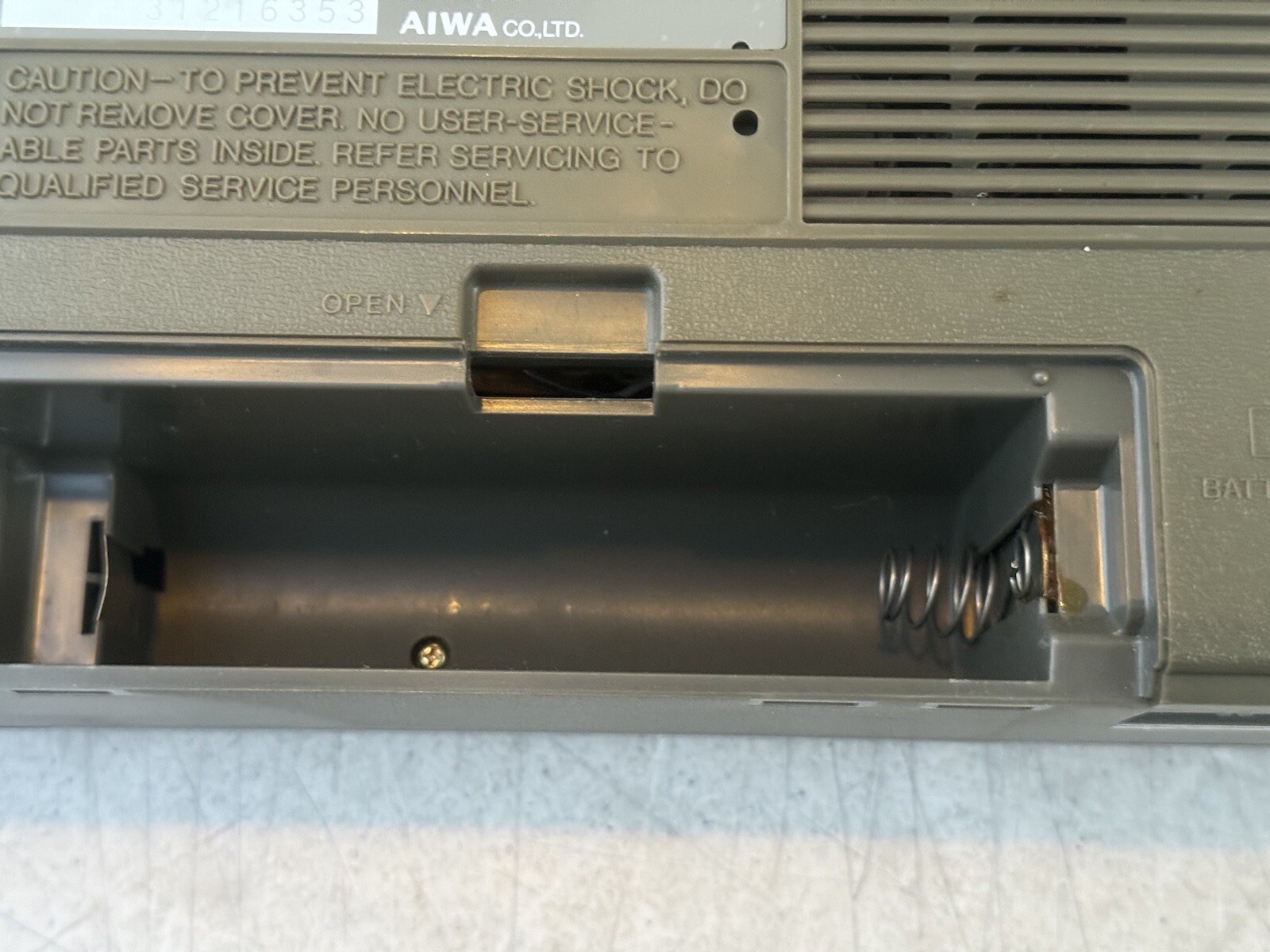 Aiwa CS-200 Boombox Stereo Radio AM/FM Cassette Player W/ Cord Vintage USED