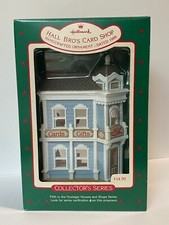 1988 Hallmark Ornament  Hall Bro's Card Shop 5 Nostalgic Houses  Shops  NIB