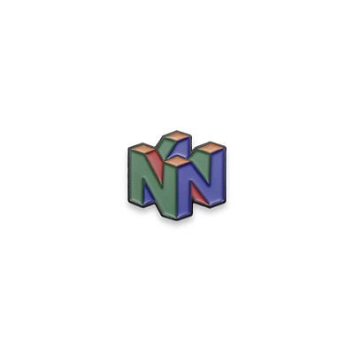 Nintendo 64 N64 NES Logo 90s Console Video Game Enamel Metal Pin