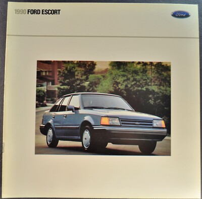 1990 Ford Escort Catalog Brochure LX GT Hatchback Wagon Excellent