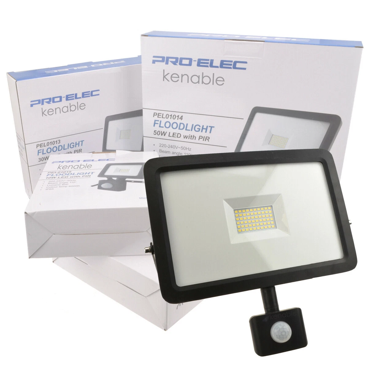 Outdoor Security LED Floodlight with PIR Day Night Motion Sensor 10W 20W 30W 50W