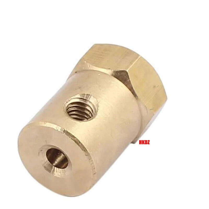 Brass Hex Motor Shaft Coupling Joint 2mm-8mm Adaptor for RC Model Car Boat Wheel - Image 3 of 4